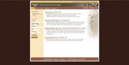 African American Heritage web page